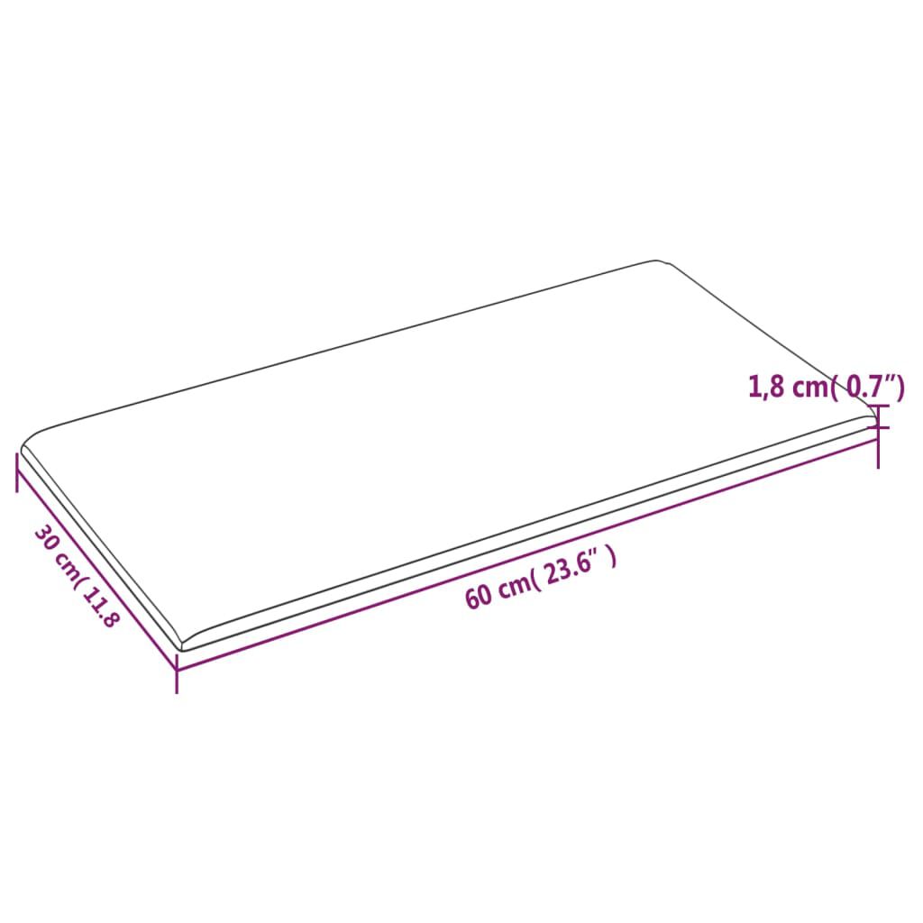 vidaXL Πάνελ Τοίχου 12 τεμ. Μαύρα 60 x 30 εκ. 2,16 μ² Συνθετικό Δέρμα