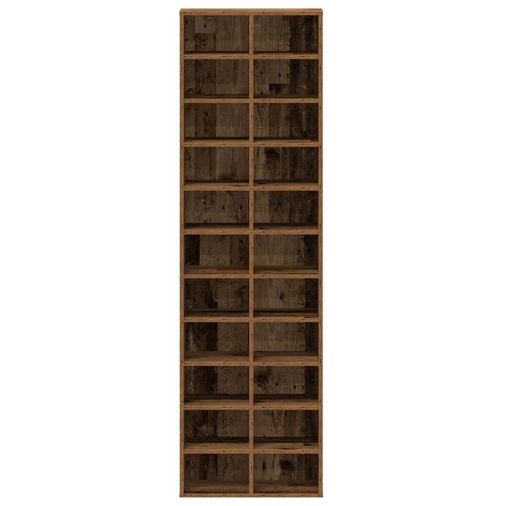 ντουλάπι παπουτσιών vidaXL Παλιό ξύλο 54x34x183 cm Κατασκευασμένο ξύλο